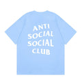 Anti Social Social Club Classic Logo T-Shirt - Light Blue/White