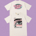 Gallery Dept. Crying Eye "My batteries died" Short Sleeve T-Shirt - Cream