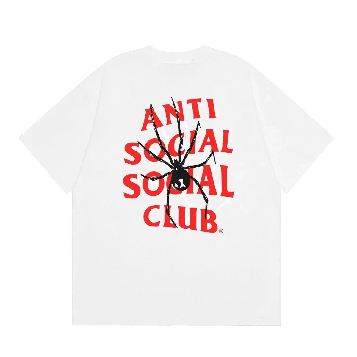 Anti Social Social Club Spider Red Logo T-Shirt - White