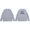 Gallery Dept. Sleeve Print DÉPT. de la GALERIE Long Sleeve T-Shirt - Light Grey