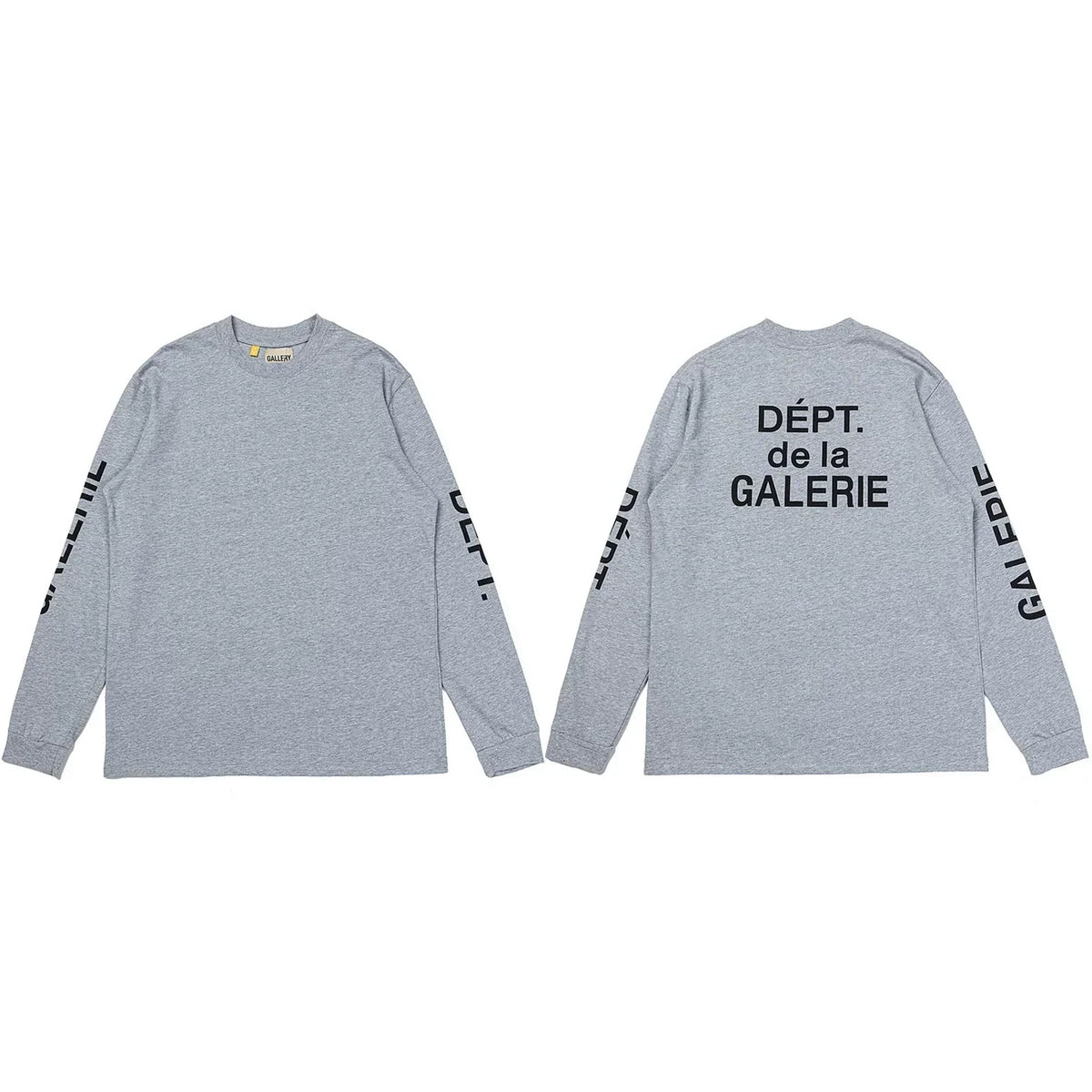 Gallery Dept. Sleeve Print DÉPT. de la GALERIE Long Sleeve T-Shirt - Light Grey