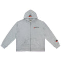 Roughplay Small Logo Full-Zip Hoodie - Light Grey