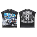 Rough Play "Bandaid for the Battle Wounds" Time Machine Graphic Sleeveless Tee