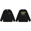 Gallery Dept. Hollywood Logo Long Sleeve T-Shirt - Black/Neon Yellow
