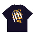 Anti Social Social Club Claw Slash Logo T-Shirt - Navy Blue