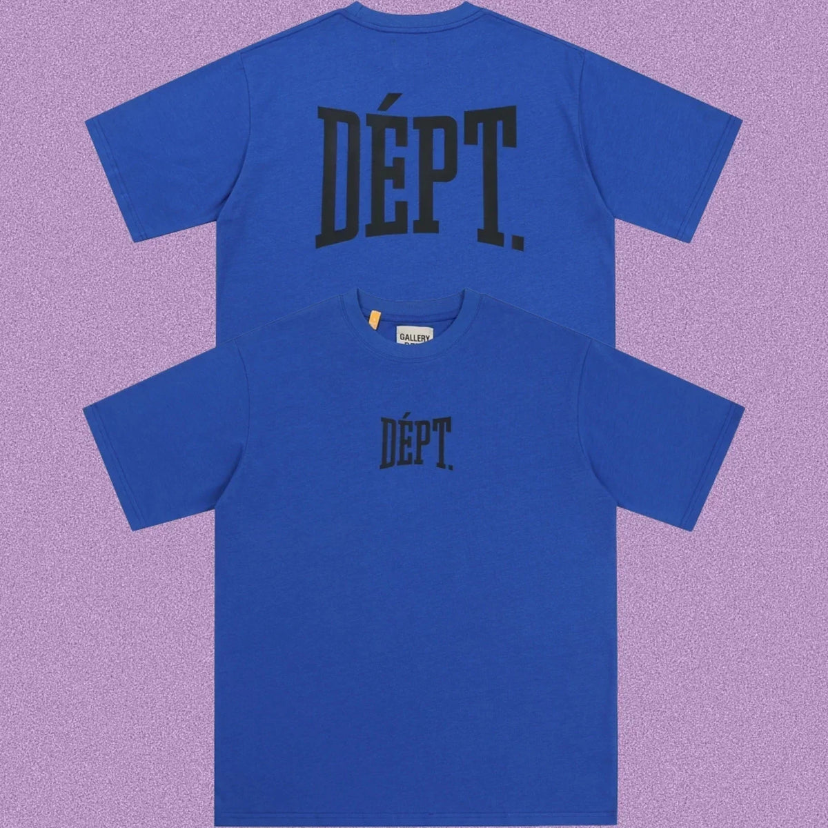 Gallery Dept. Arch Logo Short Sleeve T-Shirt - Royal Blue/Black