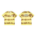 Gallery Dept. Stripe Tie-Dye Short Sleeve T-Shirt - Yellow/Brown